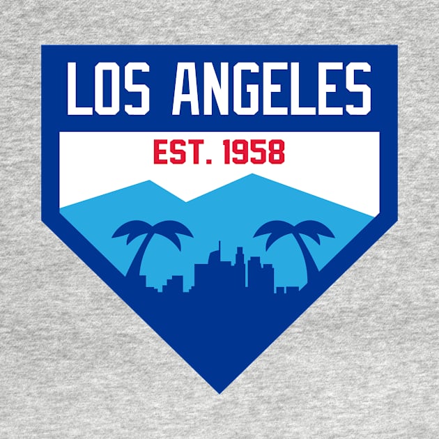 Los Angeles Home Plate Skyline by CasualGraphic